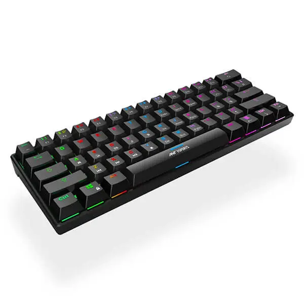 Ant esports mk1300 mini mechanical outemu red switches gaming keyboard -02