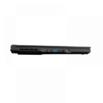 Side view of a black laptop with visible ports: hdmi, usb, ethernet along the edge.
