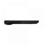Side view of a black laptop showing multiple ports along the right edge, including a blue usb 3. 0 port and other connectors