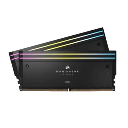 Corsair Dominator Titanium Rgb 96Gb (48Gbx2) Ddr5 6600Mhz Desktop Ram (Black) - CMP96GX5M2B6600C32