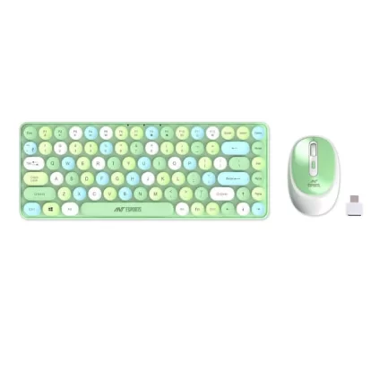 Ant Esports WKM33 Wireless Keyboard and Mouse Combo (Apple Green) - WKM33-APPLE-GREEN