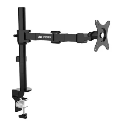 Ant Esports MA111 Pole Held Articulating Single Arm Desk Mount (Black) (MA111-BLACK)