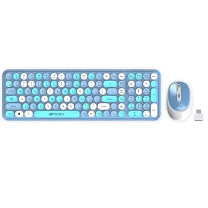 Ant Esports WKM44 Wireless Keyboard and Mouse Combo (Blue) (WKM44-BLUE)