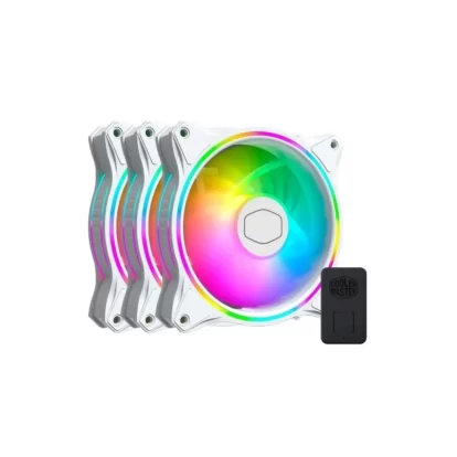 Cooler Master MasterFan MF120 Halo ARGB 3 In1 White Edition CPU Air Cooler (MFL-B2DW-183PA-R1)