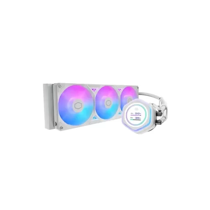 Cooler Master MasterLiquid Atmos II LCD 360mm CPU Liquid Cooler White (MLX-D36M-A25SZ-LW)