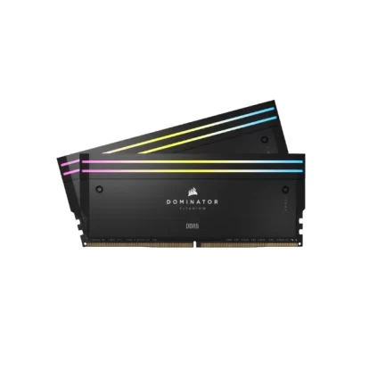 Corsair Dominator Titanium Rgb 32Gb (2X16Gb) Ddr5 7200Mhz C34 Desktop Ram Black (CMP32GX5M2X7200C34)