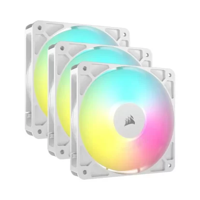 Corsair RS120 ARGB 120mm PWM Fans Triple Pack White (CO-9050185-WW)