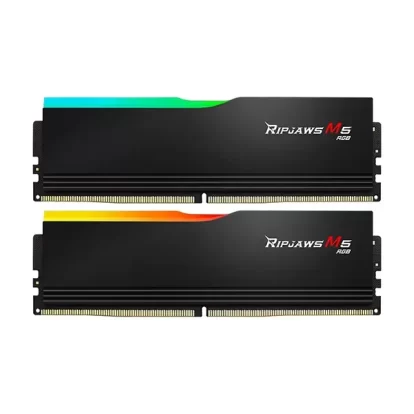 GSkill Ripjaws M5 Rgb 32Gb (16Gbx2) Ddr5 6000Mhz Desktop Ram (Matte Black) (F5-6000J3238F16GX2-RM5RK) 1.35V