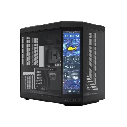 HYTE Y70 Touch Infinite Dual Chamber ATX Mid-Tower Cabinet Black (CS-HYTE-Y70TI-BB)
