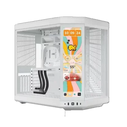 HYTE Y70 Touch Infinite Dual Chamber ATX Mid-Tower Cabinet White (CS-HYTE-Y70TI-WW)