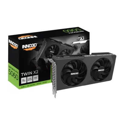 INNO3D RTX 5060 Twin X2 8GB GDDR7 Graphics Card (N50602-08D7-195071N)