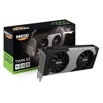 INNO3D RTX 5060 Ti Twin X2 16GB GDDR7 Graphics Card (N506T2-16D7-191073N)