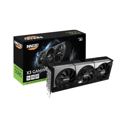 Inno3D RTX 5080 X3 Gaming OC 16Gb GDDR7 Graphics Card (G50803-16D7X-37603930)