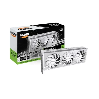 Inno3D Rtx 5080 X3 OC White 16Gb GDDR7 Graphics Card (N50803-16D7X-37605211)