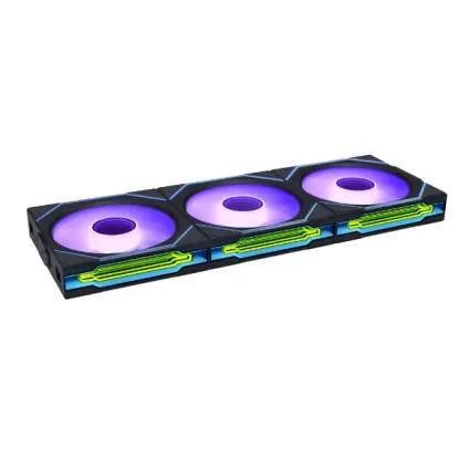 Lian Li Uni Fan SL-INF Wireless 120mm Cabinet Fan Black 3 Pack (G99-12SLIN1W3B-IN)