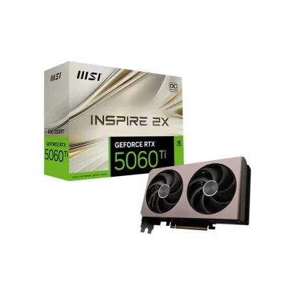 MSI RTX 5060 Ti Inspire 2X OC 8Gb GDDR7 Graphics Card (G506T-8I2C)