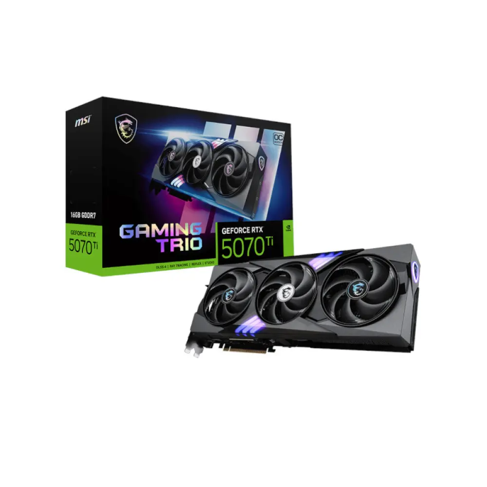 MSI RTX 5070 Ti Gaming Trio OC Plus 16GB GDDR7 Graphics Card