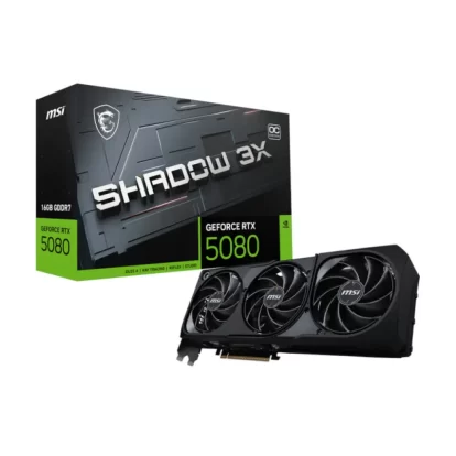 MSI GeForce RTX 5080 Shadow 3X Oc 16Gb GDDR7 Graphics Card (G5080-16S3C)
