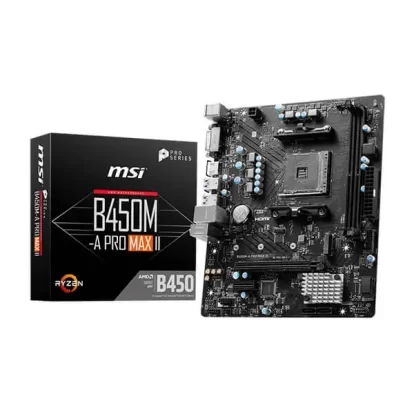 MSI B450M-A Pro Max II AM4 Micro Atx Motherboard (B450M-A-PRO-MAX-II)