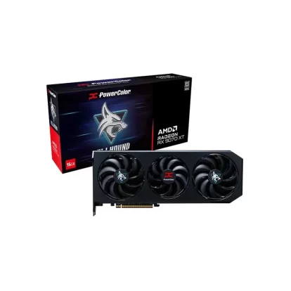 PowerColor Hellhound AMD Radeon RX 9070 XT 16GB GDDR6 Graphics Card (RX9070XT-16G-L-OC)