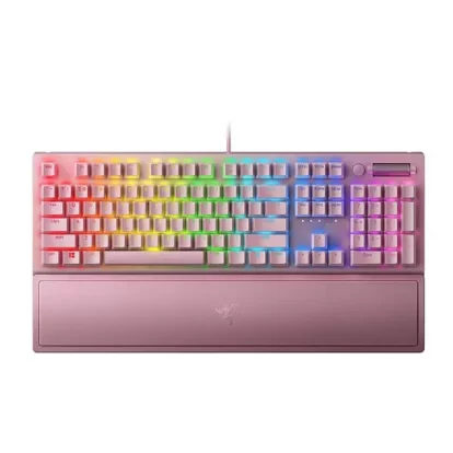 Razer BlackWidow V3 Mechanical Gaming Keyboard Green Switches (Quartz Pink) (RZ03-03541800-R3M1)