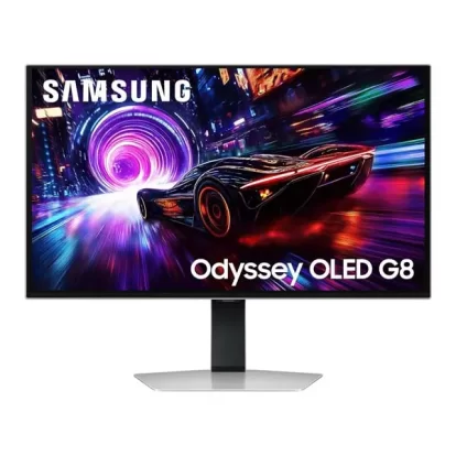 Samsung Odyssey QD-OLED G8 27-inch 4K Gaming Flat Monitor Silver (LS27FG810SWXXL)