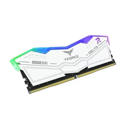 TeamGroup T-Force Delta Rgb 16Gb (16Gbx1) Ddr5 6000Mhz Desktop Ram White (FF4D516G6000HC38A01)