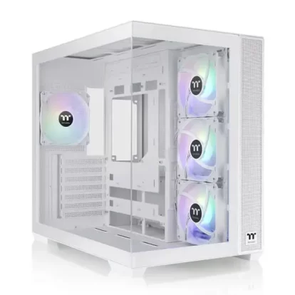 Thermaltake View 380 TG ARGB Snow Atx Mid Tower Cabinet (White) (CA-1Z2-00M6WN-00)