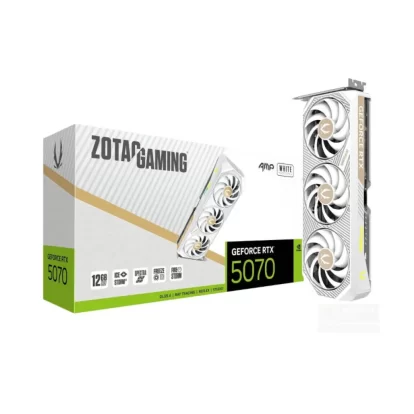 Zotac RTX 5070 AMP White Edition 12GB GDDR7 Graphics Card (ZT-B50700FQ-10P)