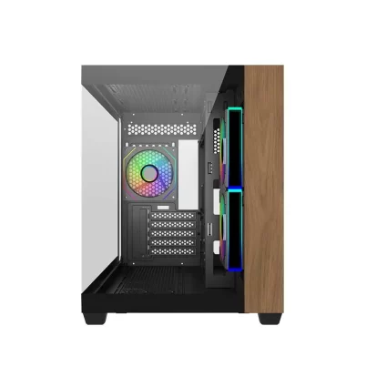 Cooler Master Elite 481 Wood Micro ATX Mid Tower Cabinet Black (E481-KHNN-S00)
