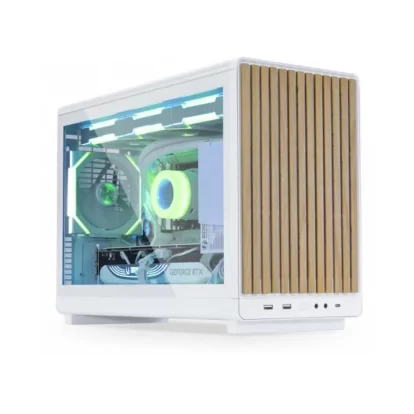 Lian Li A3 Micro ATX Tempered Glass White Steel Mini Tower Desktop Cabinet (G99.A3W-WDG.00)