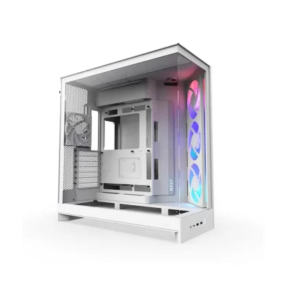 NZXT H9 Flow RGB ATX Mid Tower Cabinet White (CM-H92FW-R1)