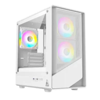 TAG Gamerz Starlight ARGB M-ATX Mid Tower Cabinet White (TG-C-Starlight-WH)