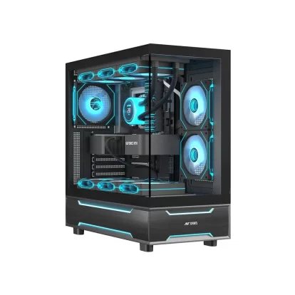 Ant Esports Crystal X6 Pro Mid Tower ATX Cabinet Black (CRYSTAL-X6-PRO-BLACK)