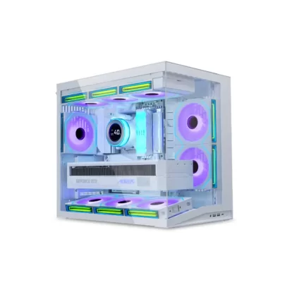 Lian Li O11 Dynamic Mini V2 Flow ATX Cabinet White (O11DMIV2FW)