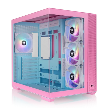 Thermaltake View 380 TG ARGB Bubble Pink ATX Mid Tower Cabinet (CA-1Z2-00MAWN-00)