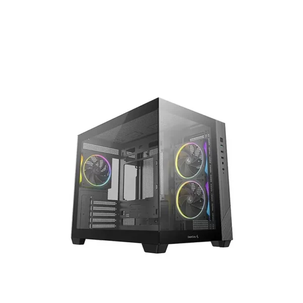 Deepcool cg330 3f micro atx mid tower cabinet black (r-cg330-bkngm3-g)