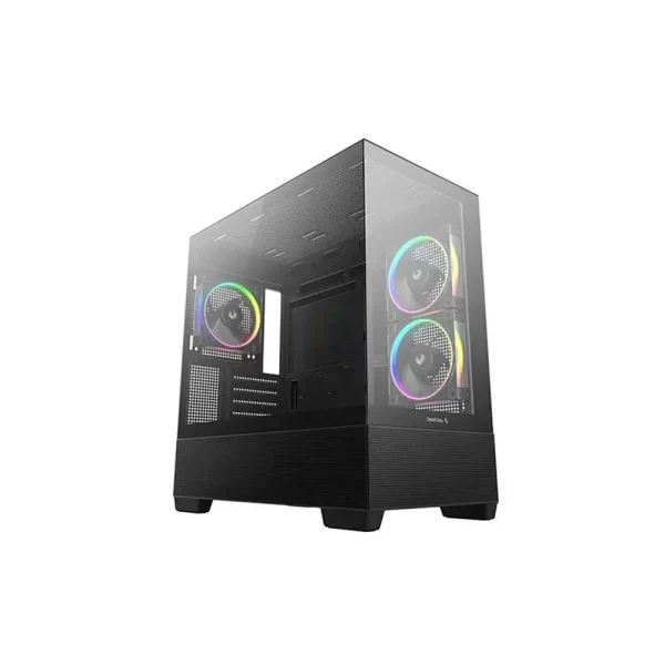 Deepcool cg380 3f micro atx mid tower cabinet black (r-cg380-bkagm3-g)