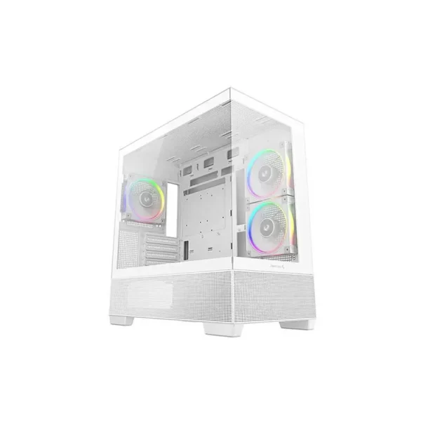 Deepcool cg380 3f micro atx mid tower cabinet white (r-cg380-whagm3-g)