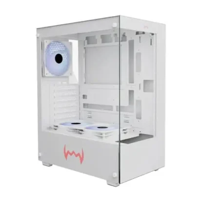 Dawg X 430 ARGB White ATX Mid Tower Cabinet (X430-ARGB-WHITE)