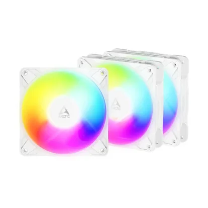 Arctic P12 Pro Reverse A-RGB Cabinet Fan (Triple Pack) White (ACFAN00334A)