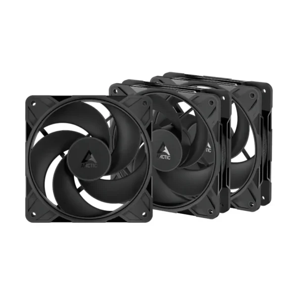Arctic p12 pro reverse cabinet fan (triple pack) black (acfan00332a)