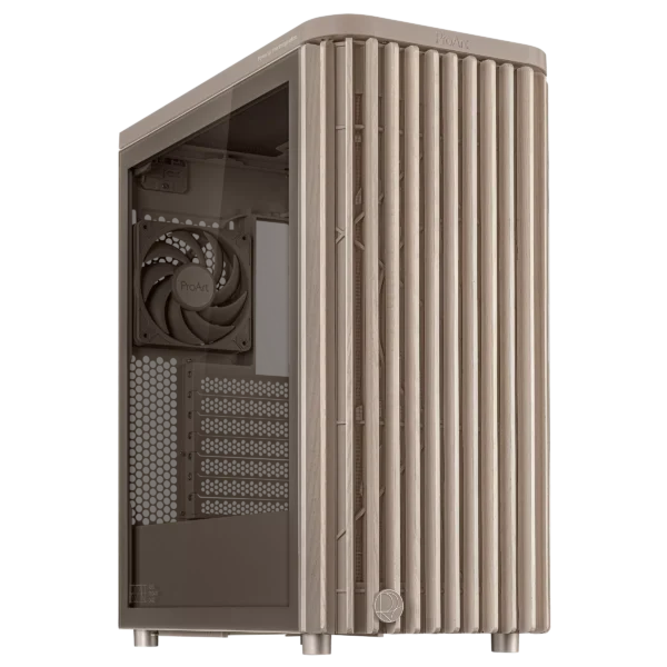 Asus proart pa401 wood edition beige atx tempered glass panel case