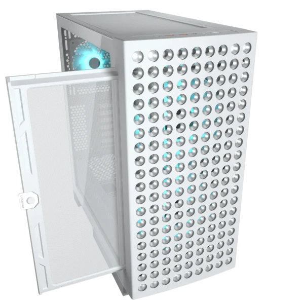 Cougar airface eco rgb white mid tower cabinet (cgr-5ya2w-rgb)