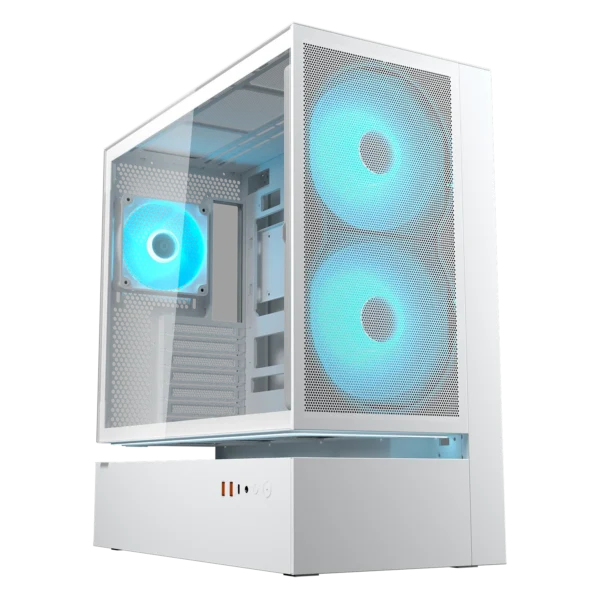 Cougar cfv235 mesh white mid tower cabinet (cfv235 mesh white)