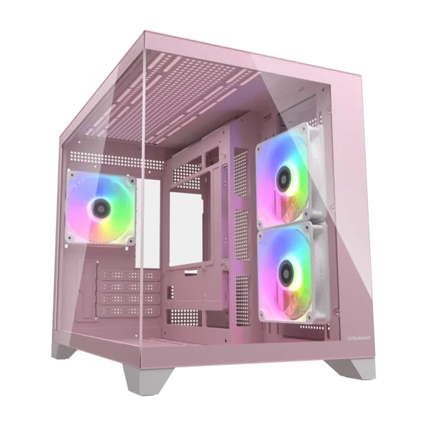 Cougar fv150 mini rgb pink mini tower cabinet (cgr-2qa6p-rgb)