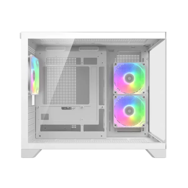 Cougar fv150 mini rgb white mini tower cabinet (cgr-2qa6w-rgb)