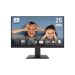 25-inch full hd monitor displaying a photo of two kids making goggles with their hands.