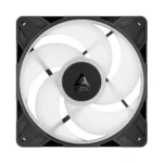 Arctic 120mm pc case fan with four white blades and a black square frame.