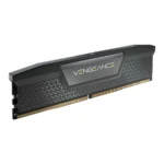 Ddr4 desktop memory module with a black heatsink and 'vengeance' branding for pc ram